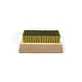 Gordon Brush 0.005" Brass Bristle, 4-1/4" x 2-1/2" Wood Block Brush G1308B